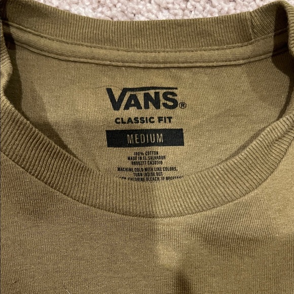 Vans Men's Khaki Short Sleeve Tee - Picture 3 of 3